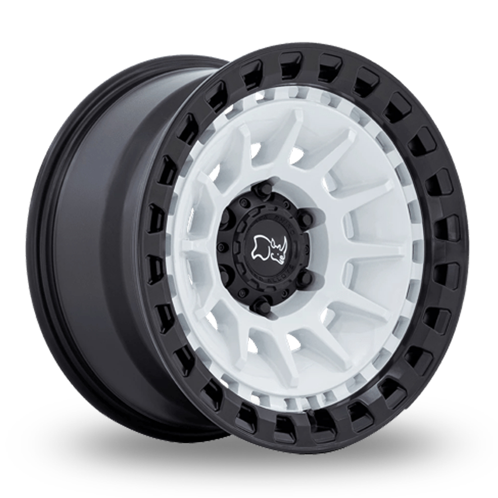 Black Rhino Barrage (USA Warehouse) Gloss White ON Matt Black Alloy Wheels