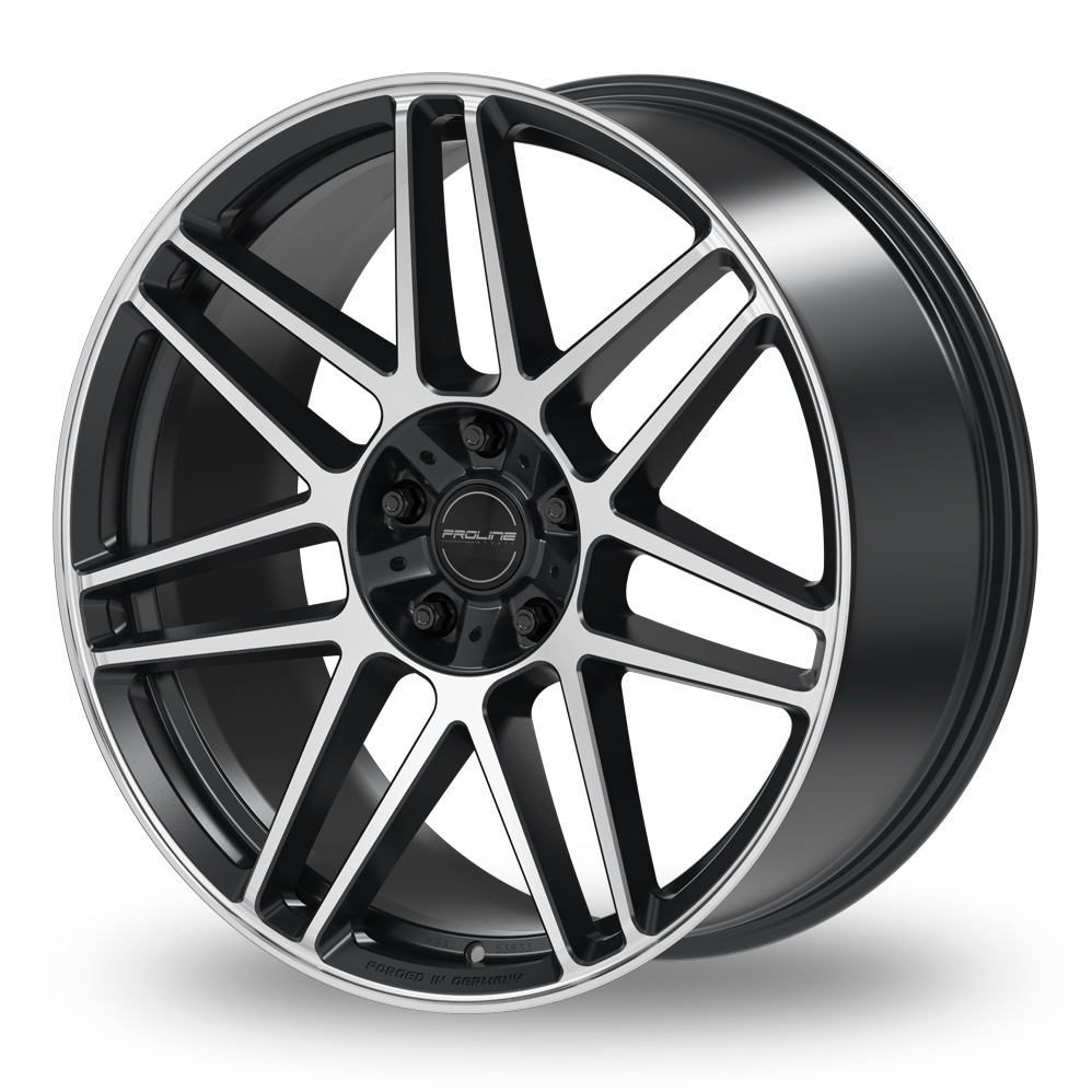 22" Proline PFG Forged Black Polished Alloy Wheels