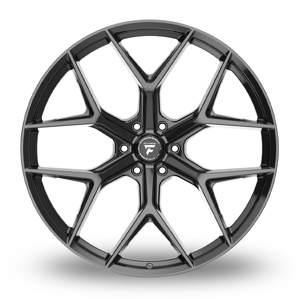 24" Fondmetal FS374 Fittipaldi Gloss Black Alloy Wheels