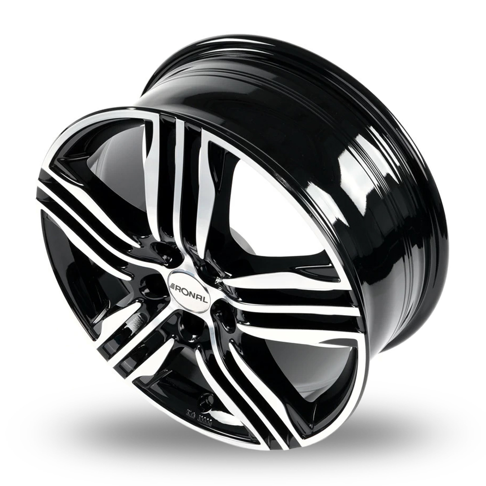 17" Ronal R57 Black Polished Alloy Wheels