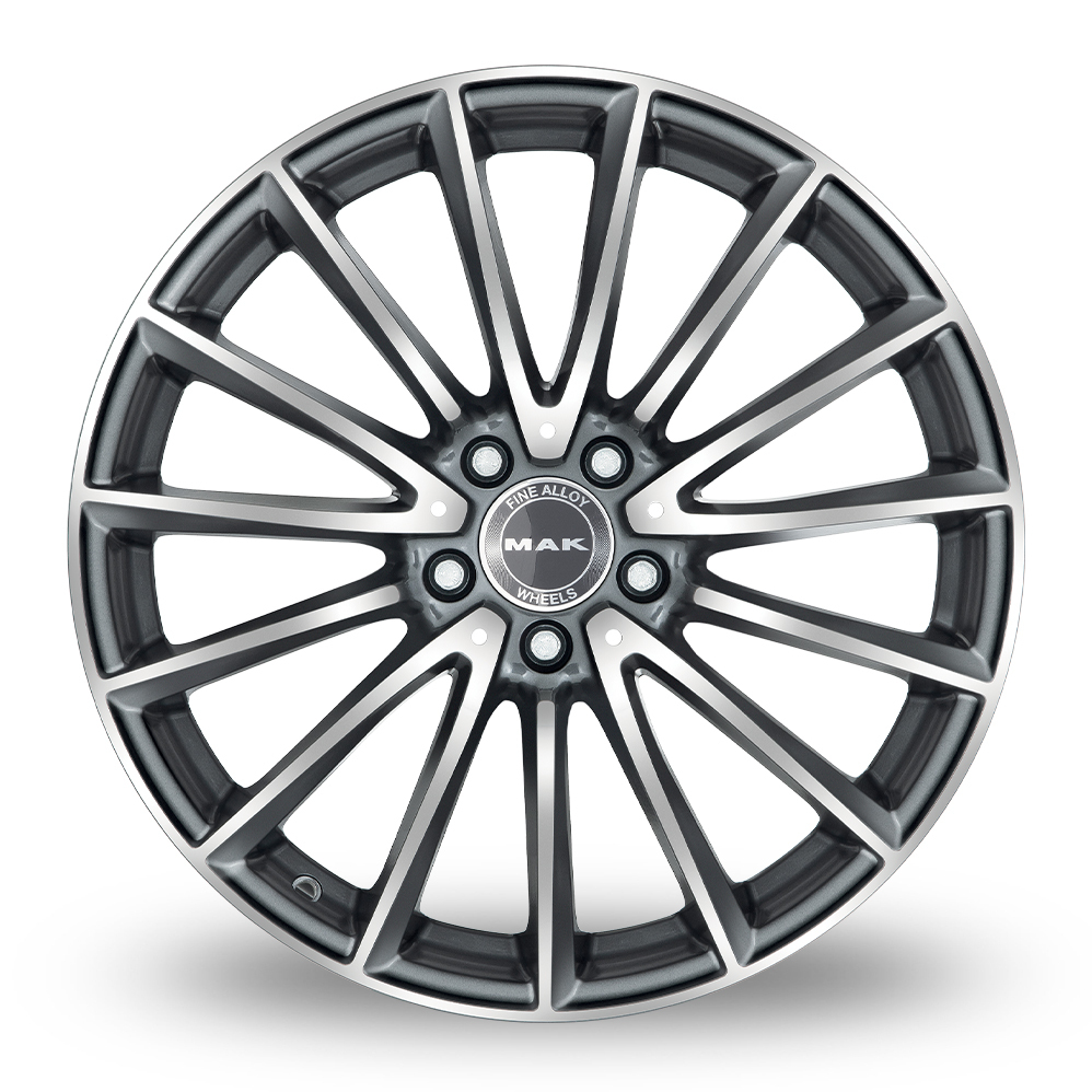 17 Inch MAK Komet (Special Offer) Gun Metal Mirror Face Alloy Wheels