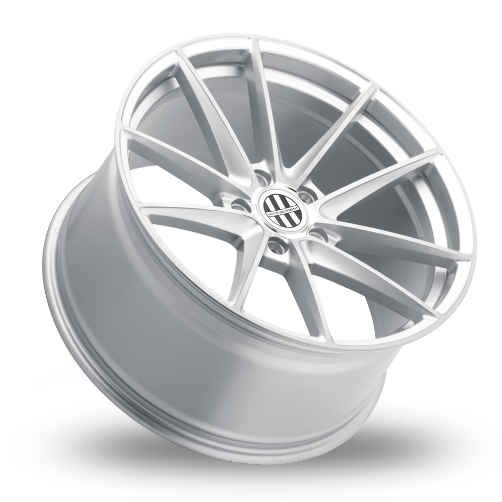 18" Victor Equipment Zuffen Silver With Brushed Face Alloy Wheels