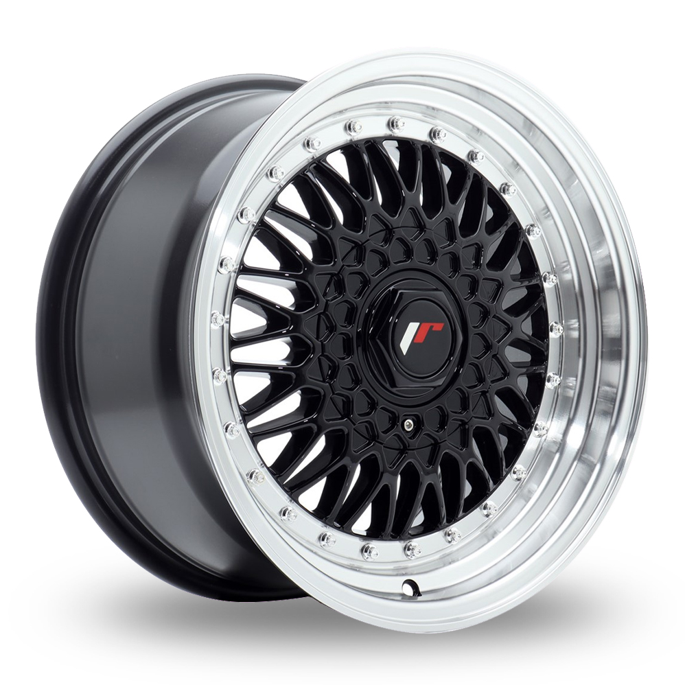 Japan Racing JR9 (8x16) Gloss Black Machined Lip Alloy Wheels