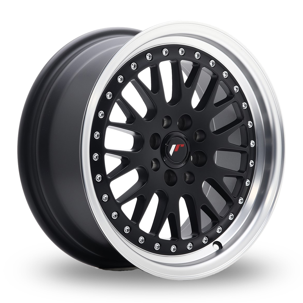 Japan Racing JR10 (7x16) Matt Black Machined Lip Alloy Wheels