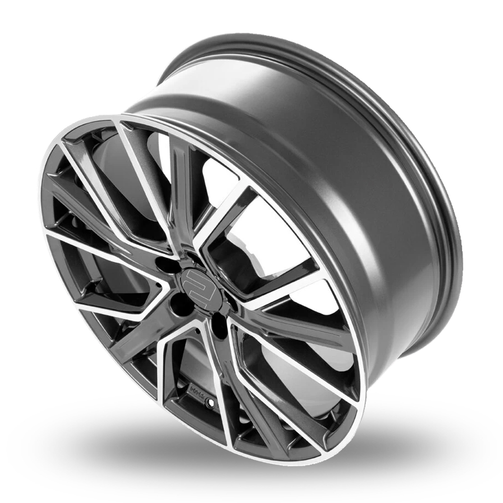 19" 2DRV WH34 Dark Gunmetal Machined Alloy Wheels