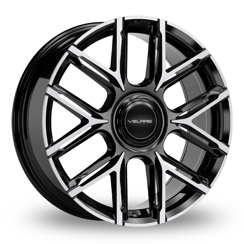 Velare VLR-6F Gloss Black Machined Alloy Wheels