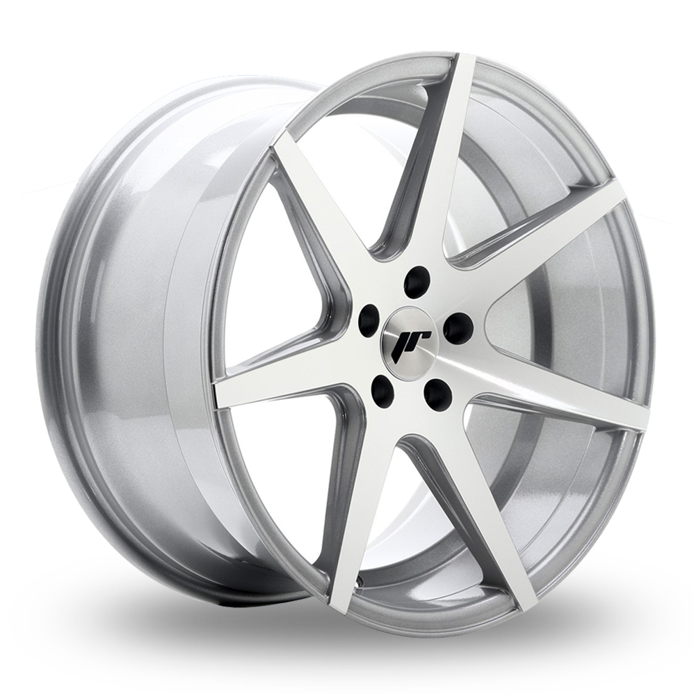 Japan Racing JR20 (9.5x18) (Custom Fitment) Silver Machined Face Alloy Wheels