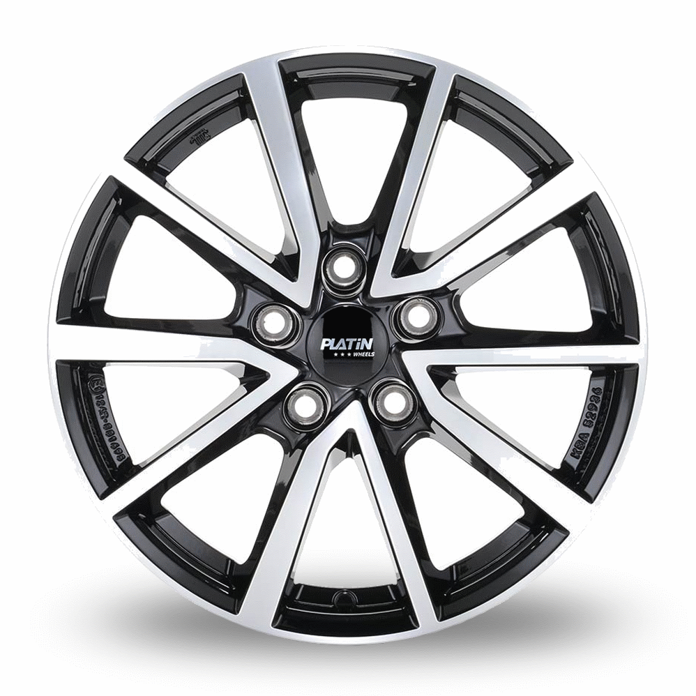 17" Platin P 95 Black Polished Alloy Wheels