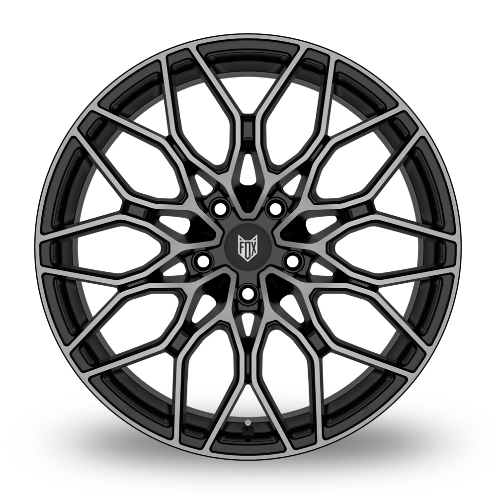20" Fox Racing FX9 Gloss Black Polished Alloy Wheels