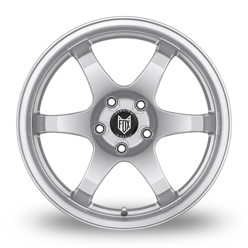 18" Fox Racing PF5 Ice Silver Alloy Wheels