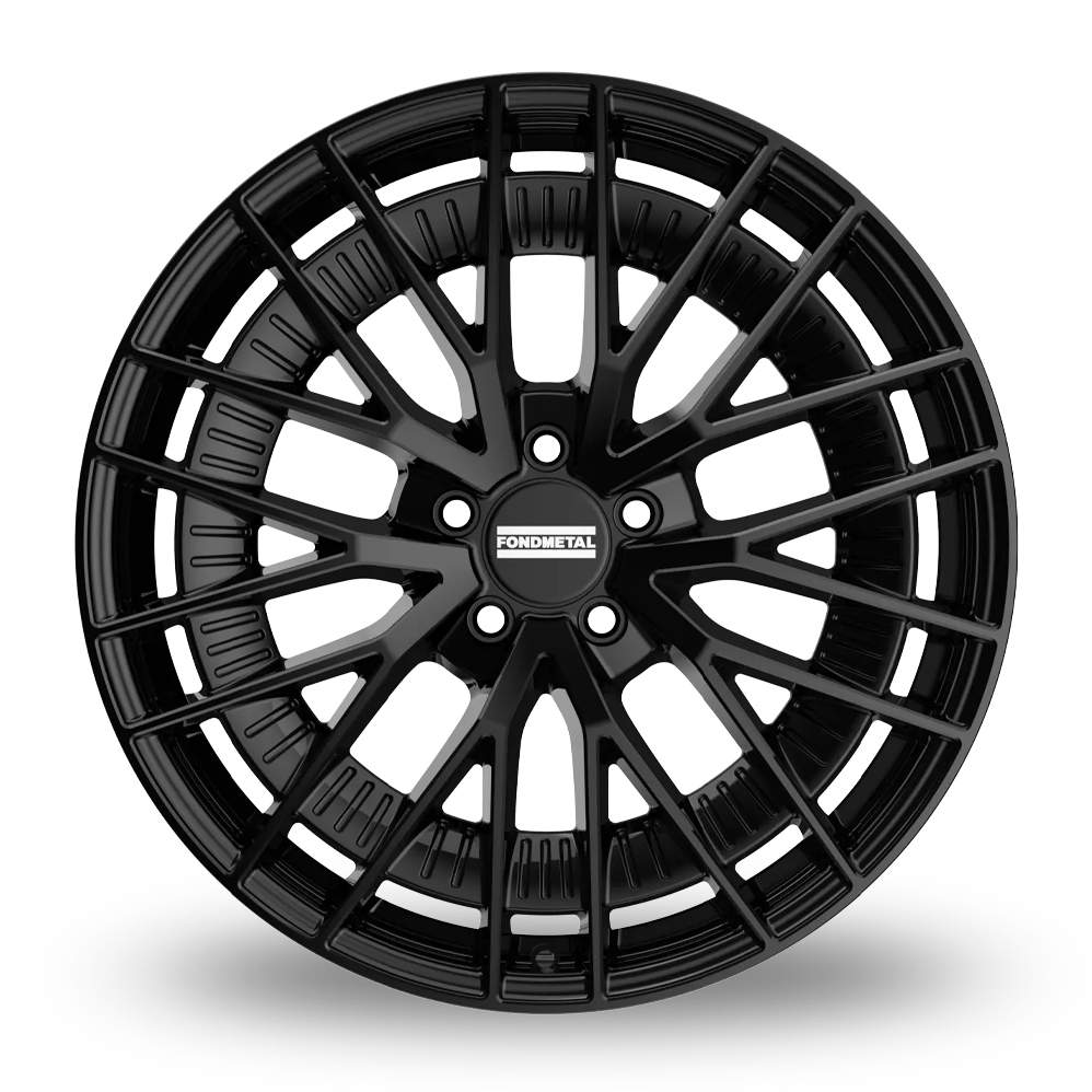 18" Fondmetal Kari Gloss Black Alloy Wheels