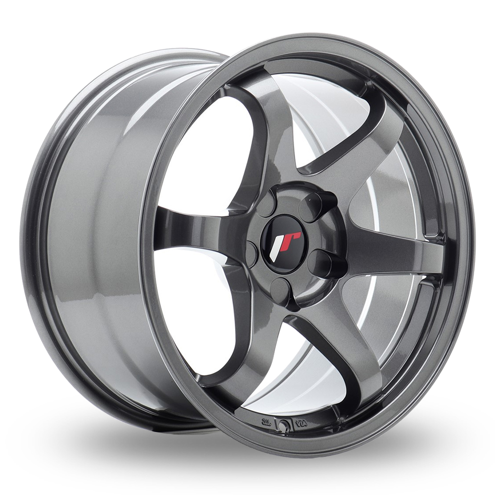 Japan Racing JR3 (9x17) (Custom Fitment) Gunmetal Alloy Wheels