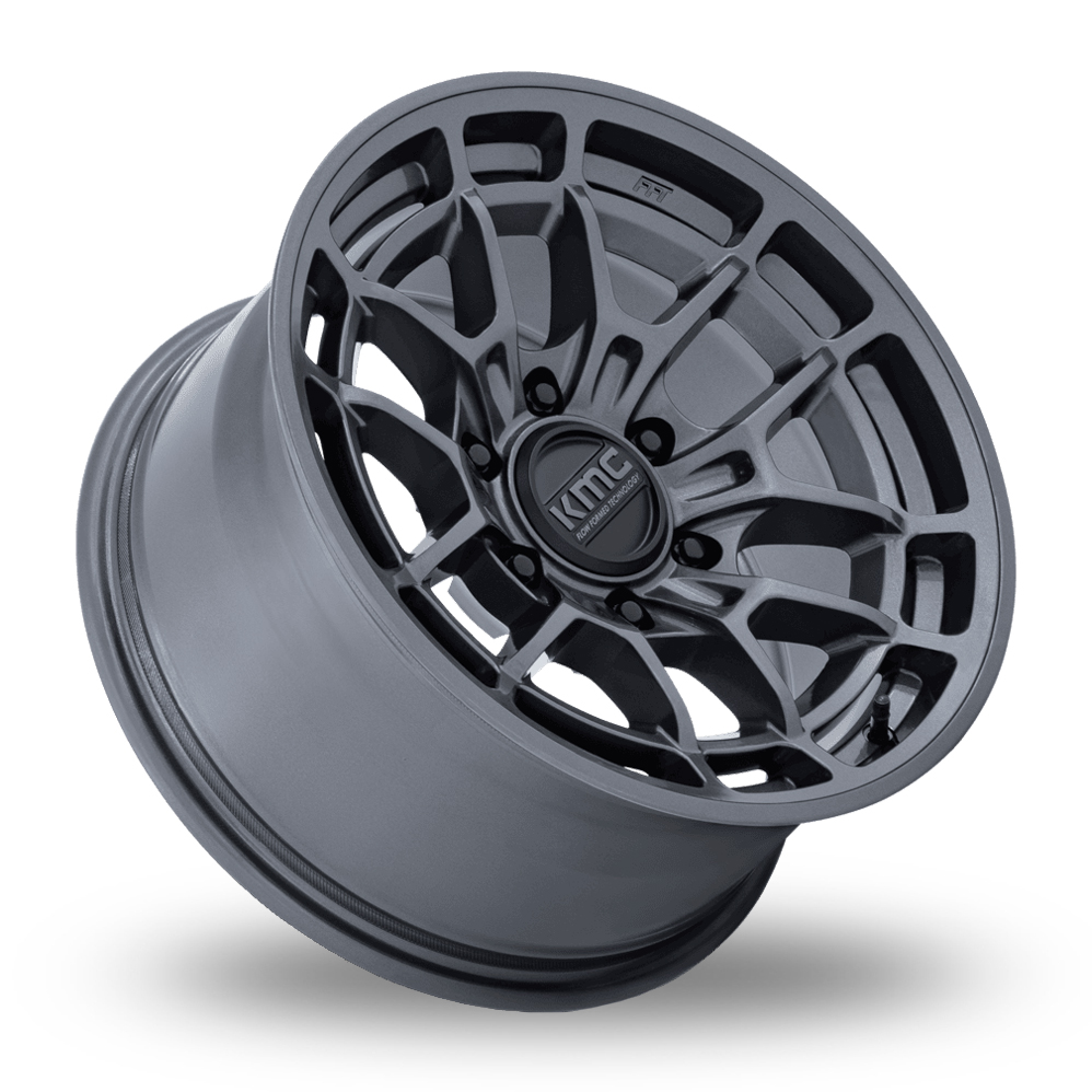 17" KMC KM732 Archer (USA Warehouse) Gloss Anthracite Alloy Wheels