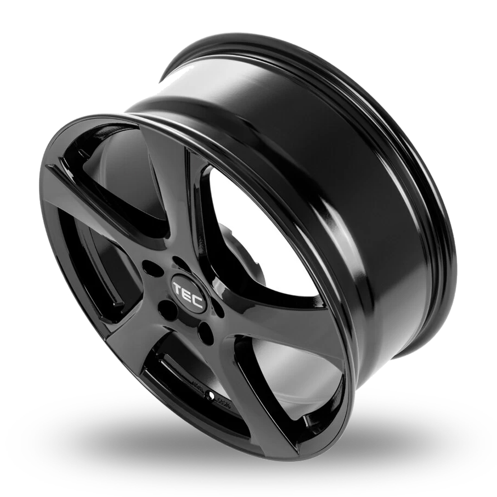 16" TEC Speedwheels AS5 Gloss Black Alloy Wheels