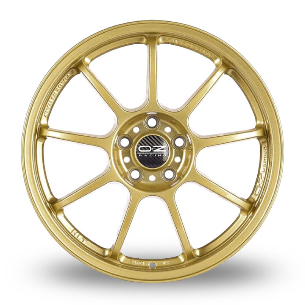 17" OZ Racing Alleggerita HLT 5F Race Gold Alloy Wheels