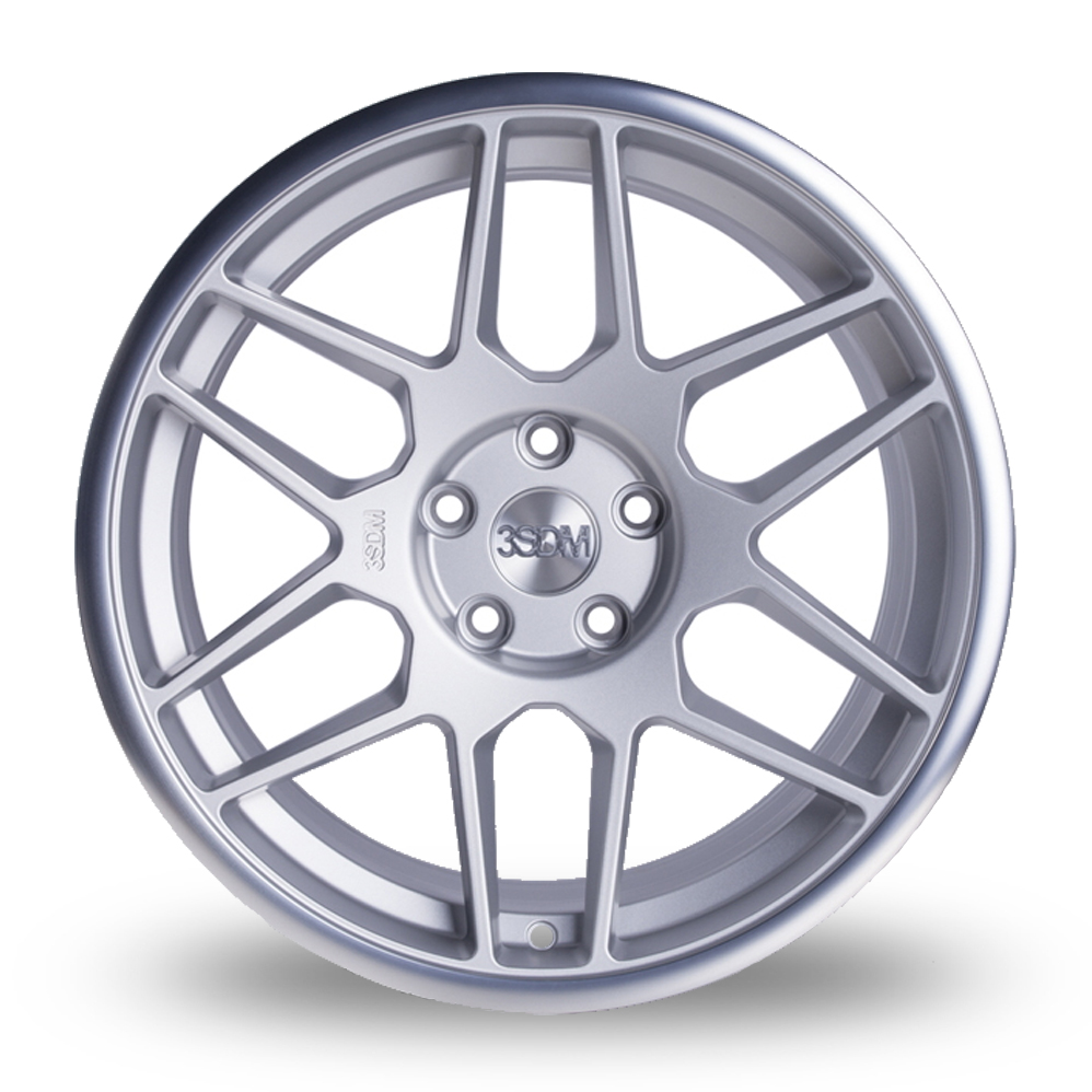 18" 3SDM 0.09 Matt Silver Mirror Lip Alloy Wheels