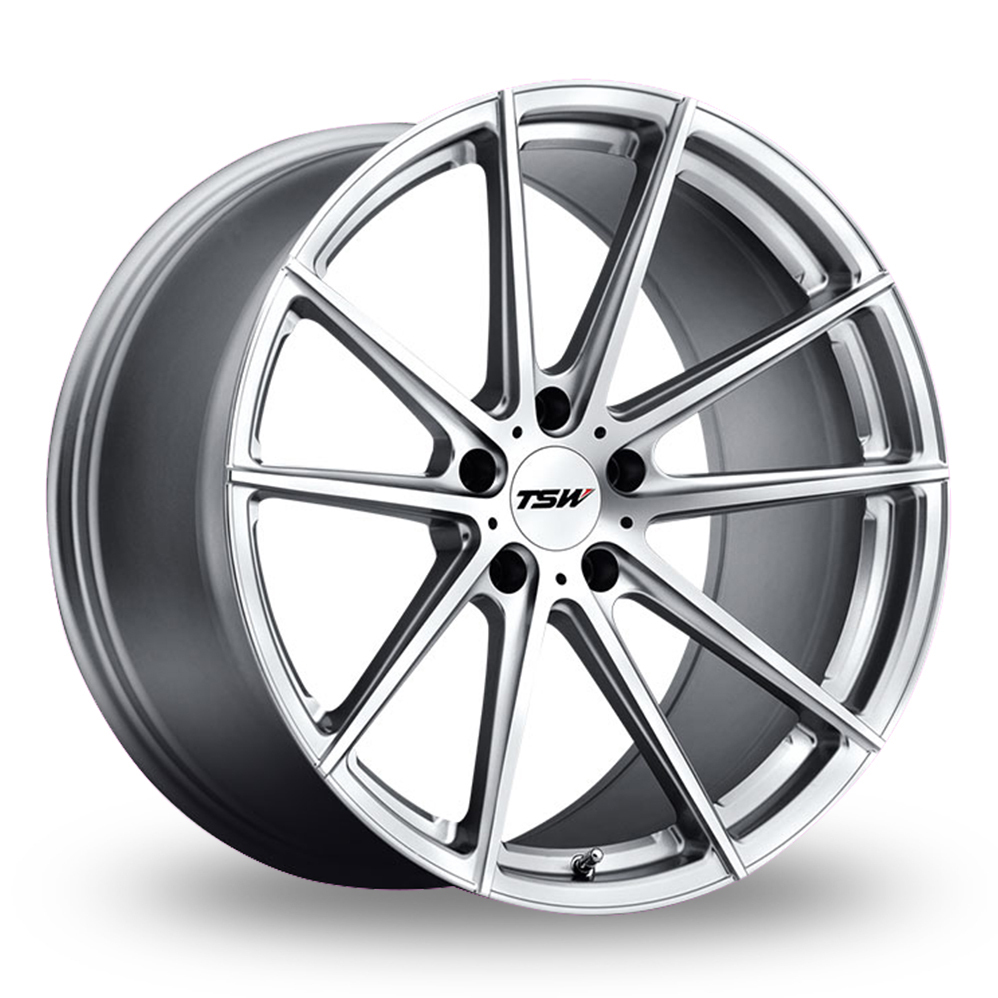 TSW Bathurst (USA Warehouse) Silver With Mirror Cut Face Alloy Wheels