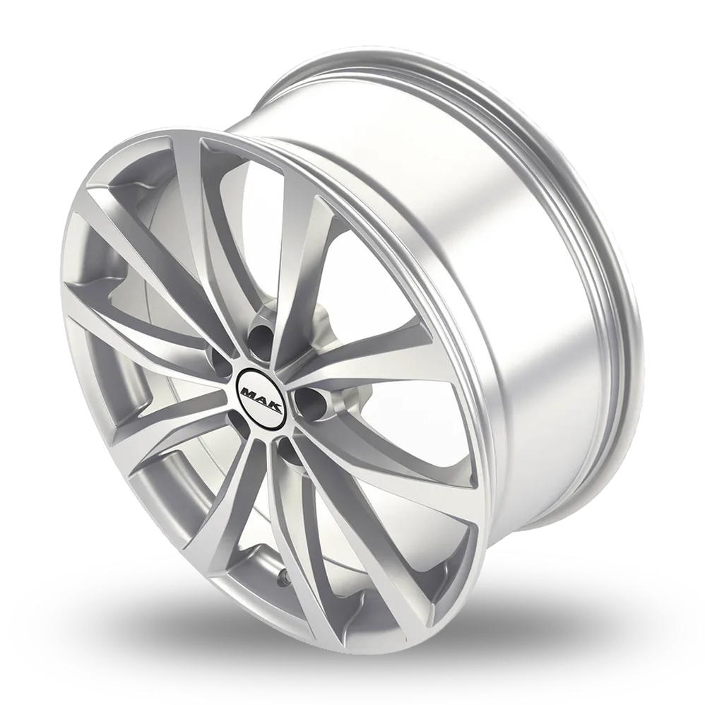 19" MAK Wolf Silver Alloy Wheels