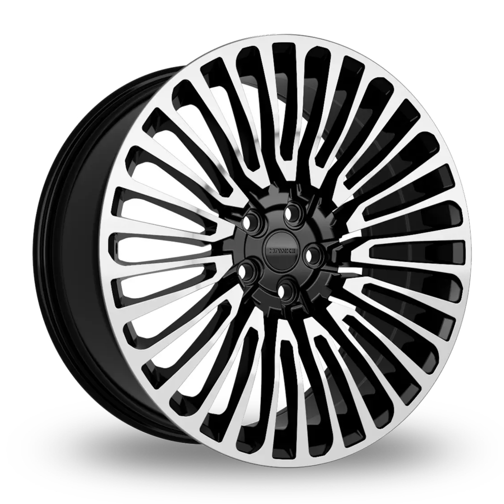 Hawke Sentry Black Polished Alloy Wheels