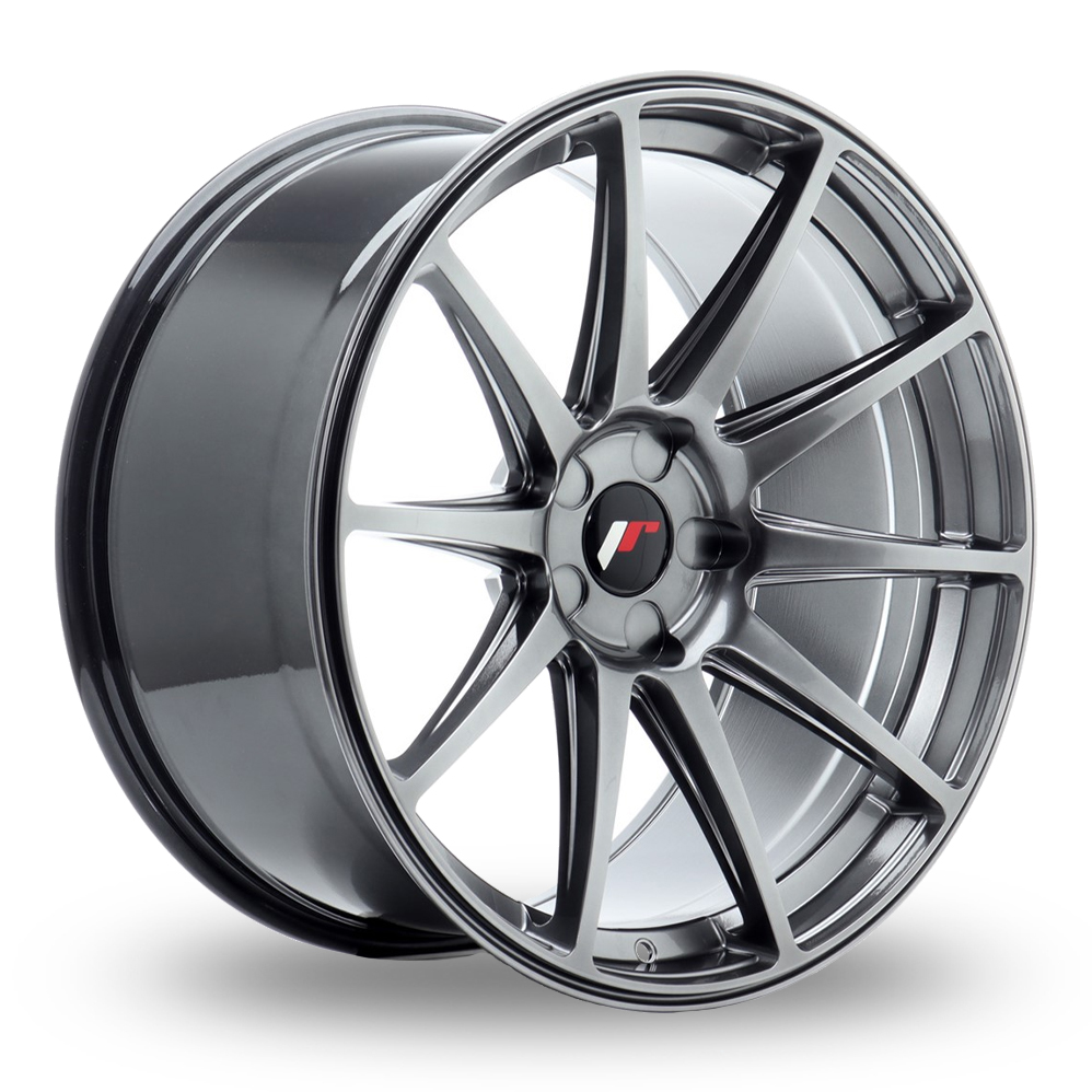 Japan Racing JR11 (10x20) Hyper Black Alloy Wheels