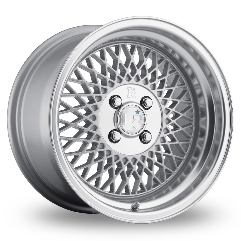 Klutch SL1 Silver Machined Lip Alloy Wheels