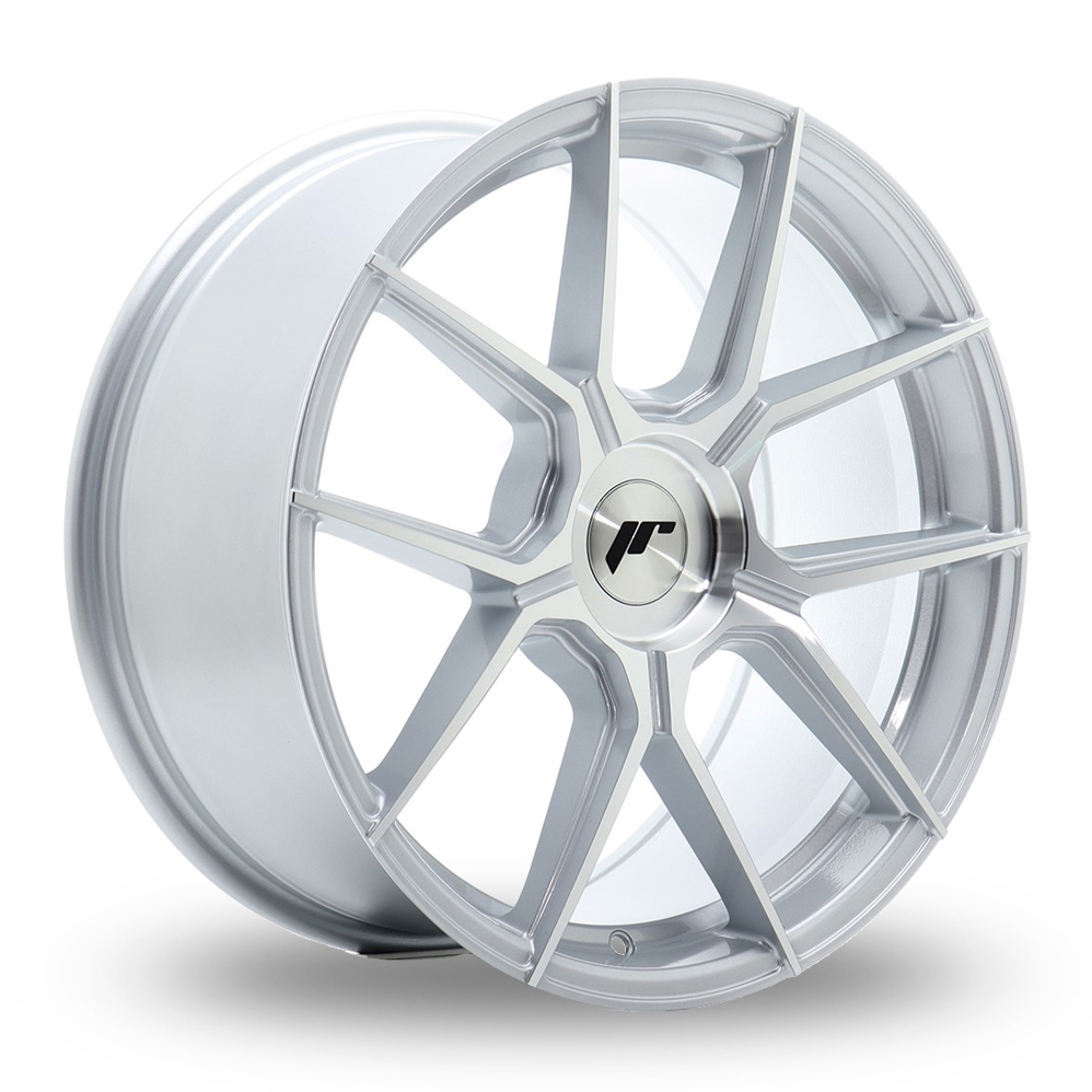 Japan Racing JR30 (8x18) (Custom Fitment) Silver Machined Face Alloy Wheels