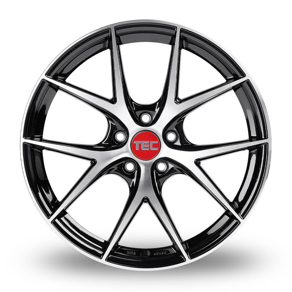 20" TEC Speedwheels GT6-EVO Gloss Black Polished Alloy Wheels