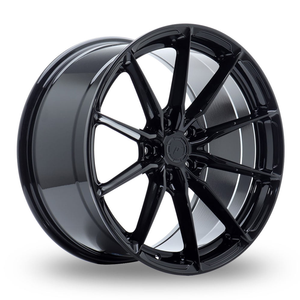 Japan Racing JR37 (11x21) (Custom Fitment) Gloss Black Alloy Wheels