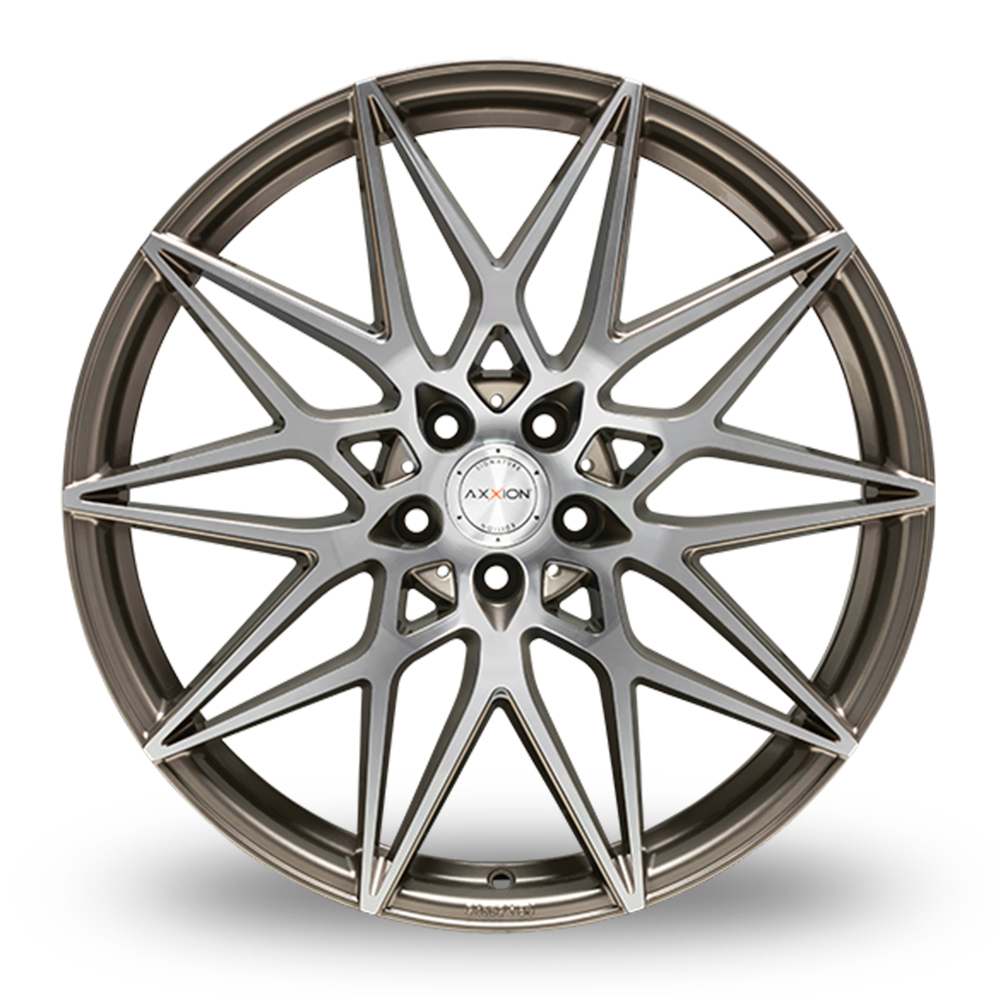 19" Axxion AX9 Platinum Grey Machined Alloy Wheels