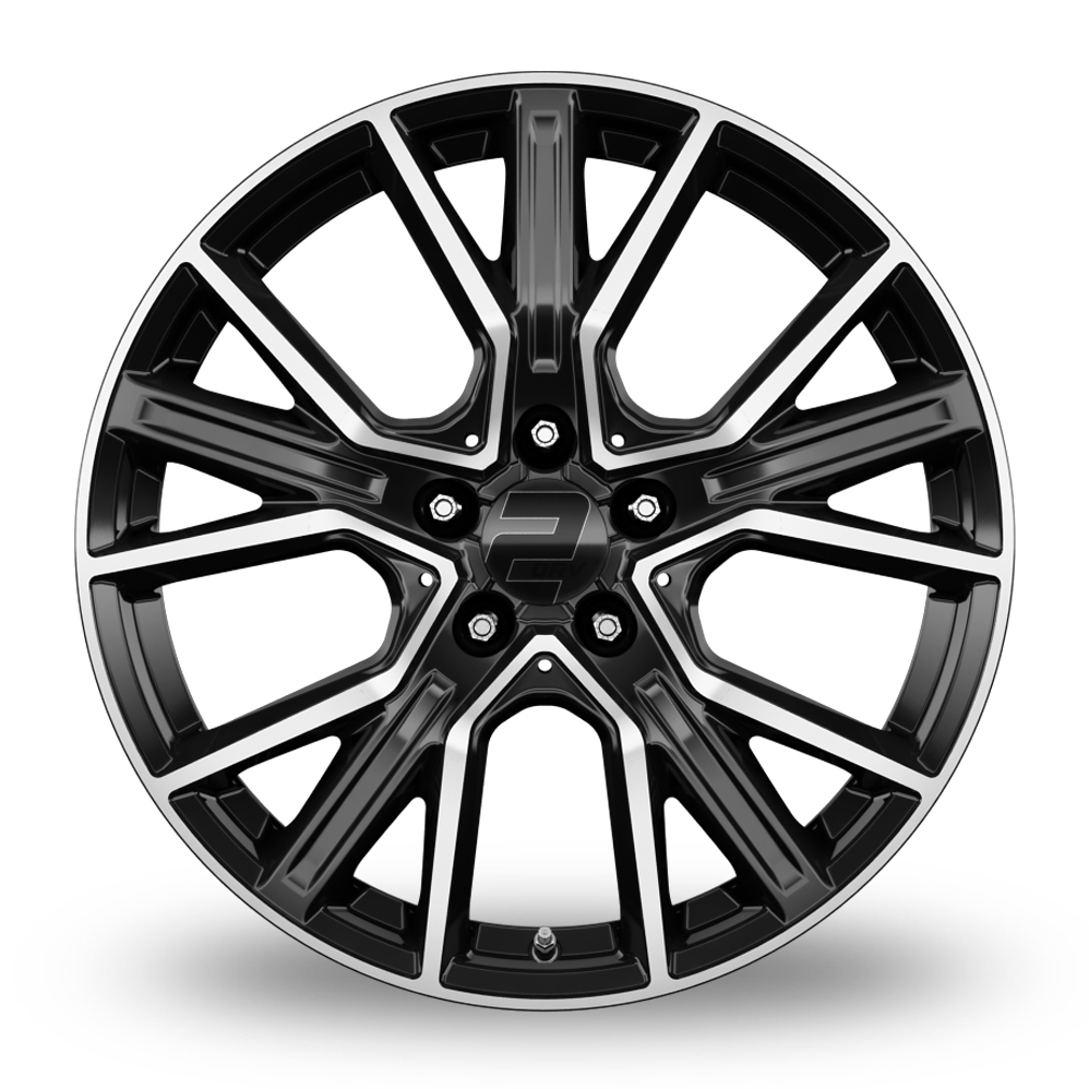 18" 2DRV WH34 Black Machined Alloy Wheels