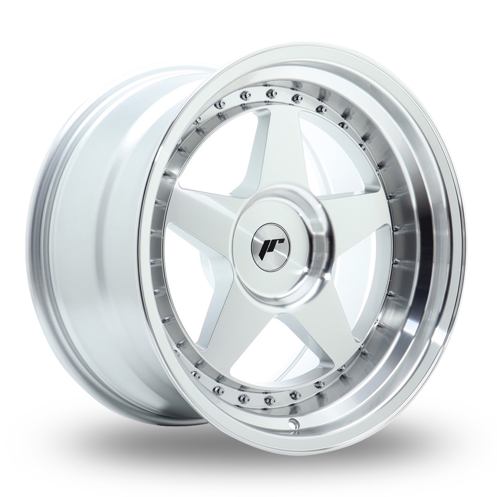 Japan Racing JR6 (10.5x18) (Custom Fitment) Silver Machined Face Alloy Wheels