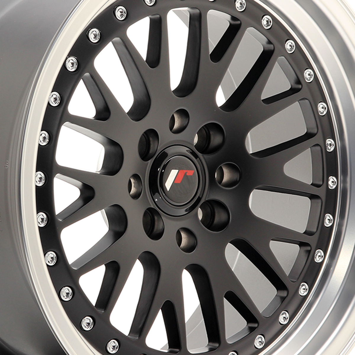 16" Japan Racing JR10 (8x16) Matt Black Machined Lip Alloy Wheels