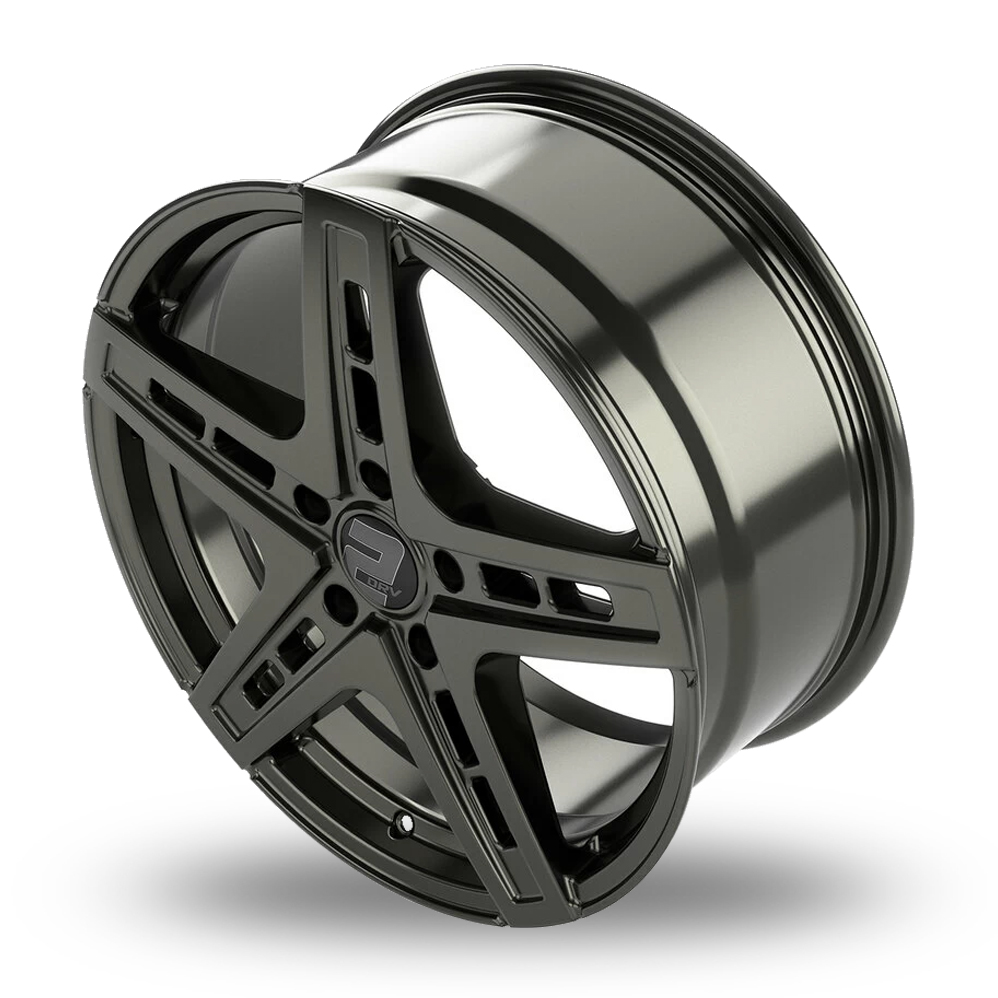 22" 2DRV WH38 Dark Gunmetal Alloy Wheels