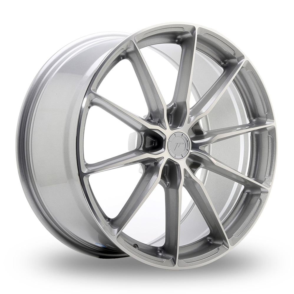Japan Racing JR37 (9x20) (Custom Fitment) Silver Machined Face Alloy Wheels