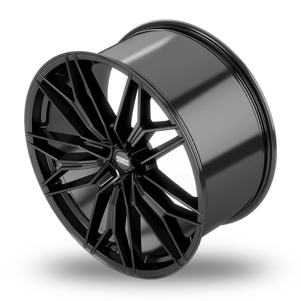 23" Fondmetal STC-23 Gloss Black Alloy Wheels