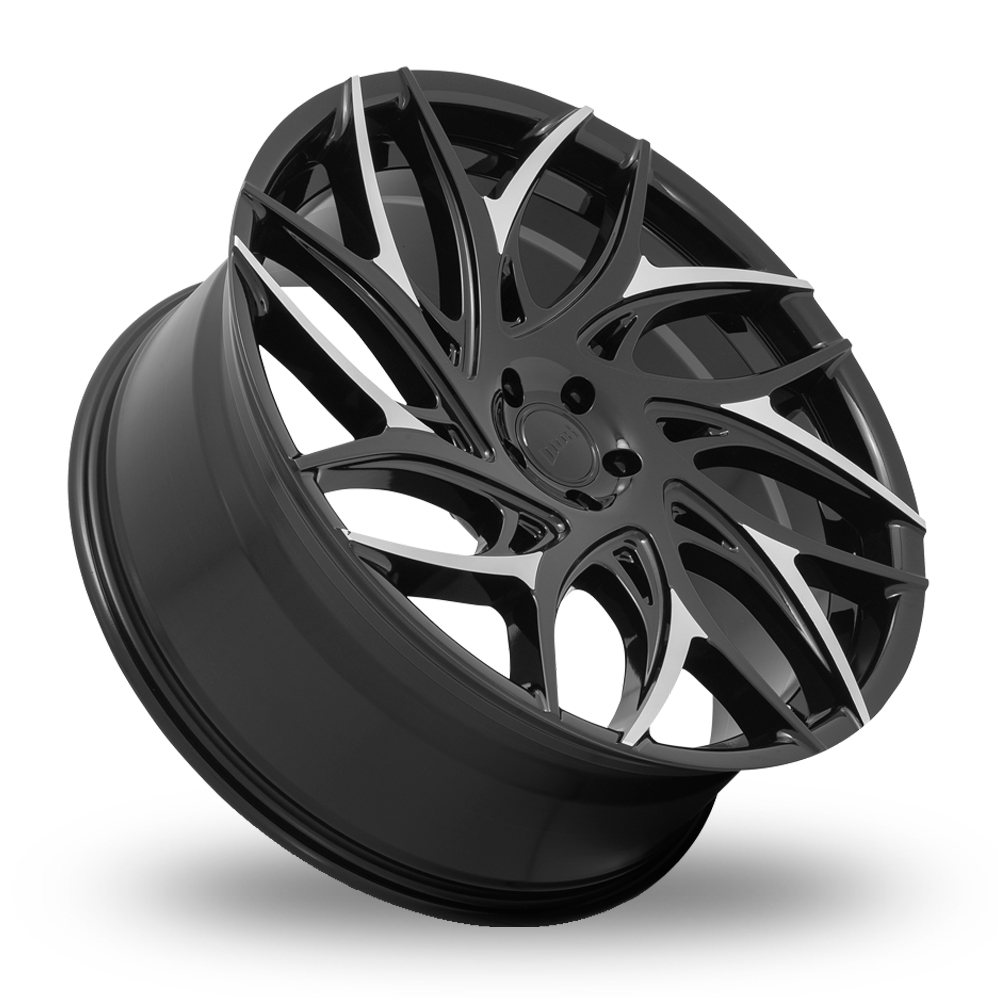 26" DUB S259 G.O.A.T. Gloss Black With Machined Spokes Alloy Wheels