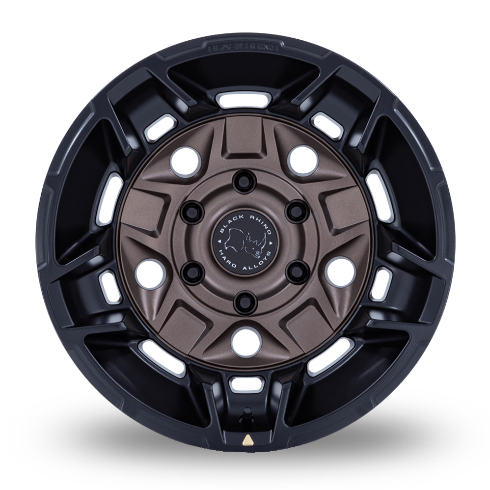 17" Black Rhino BR028 Guard Burnt Bronze With Matte Black Lip Alloy Wheels