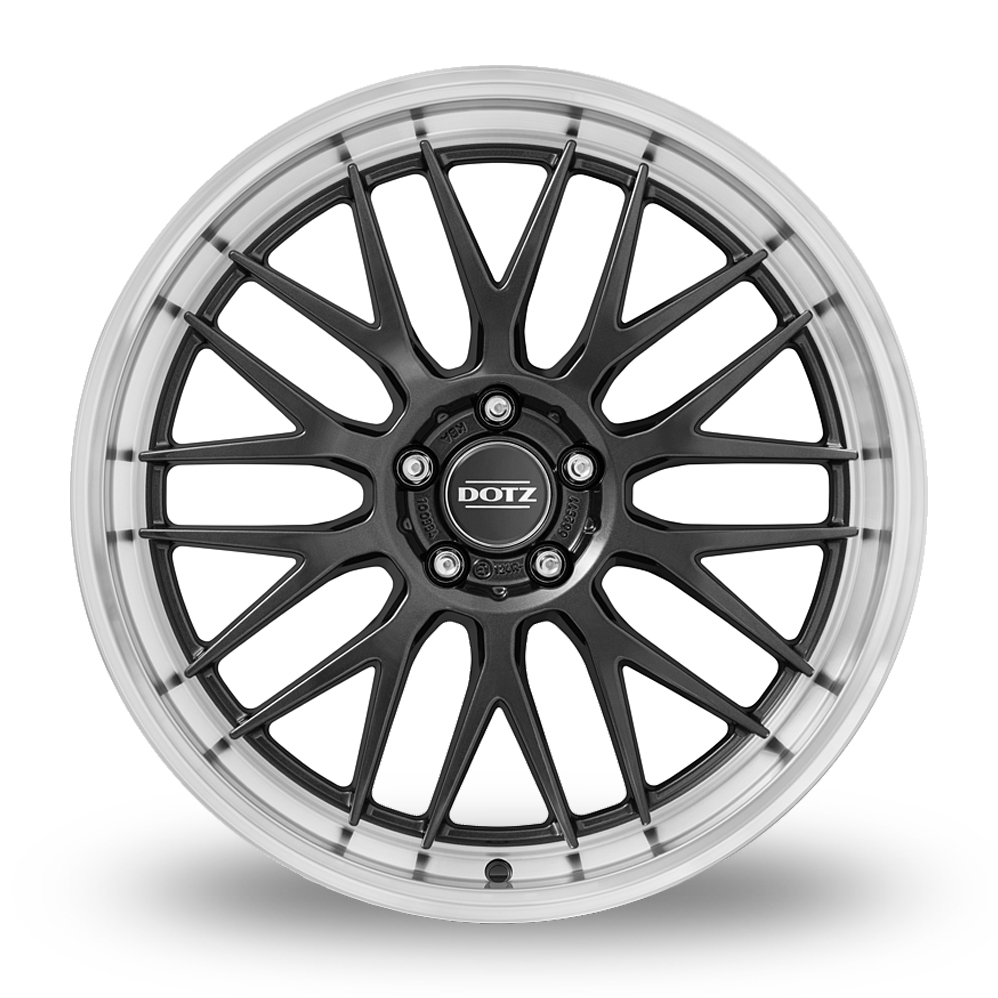 18" Dotz Bilbao Gunmetal Polished Alloy Wheels