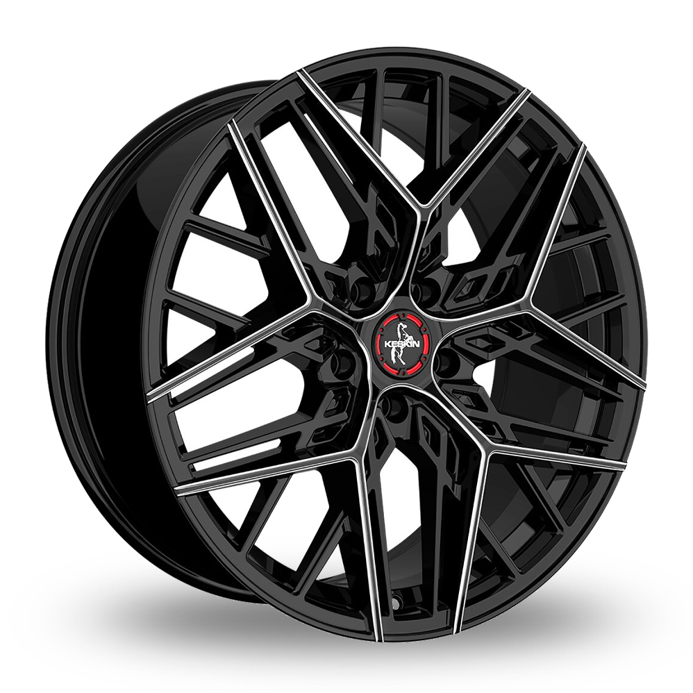 8.5x20 5x114.3 ET45 Keskin Tuning KT25 (Black Secret Diamond) (72.6cb) Alloy Wheels