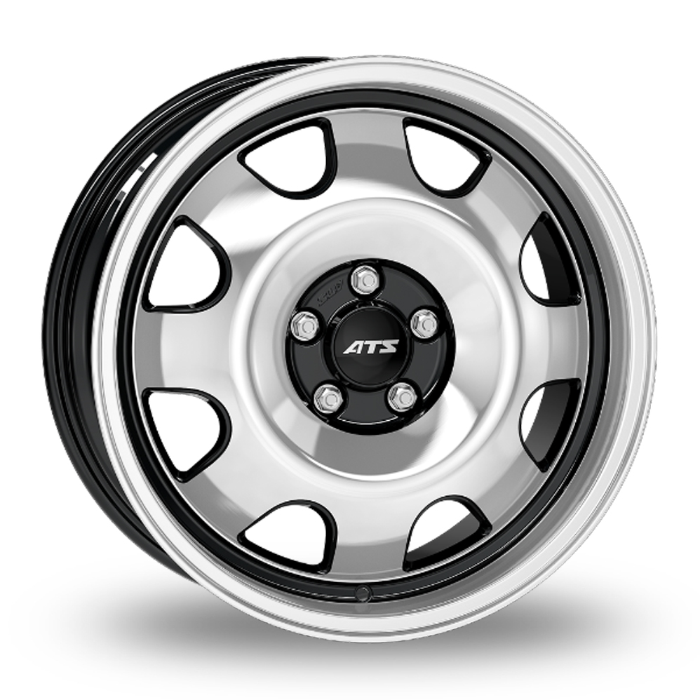 ATS CUP Gloss Black Polished Alloy Wheels