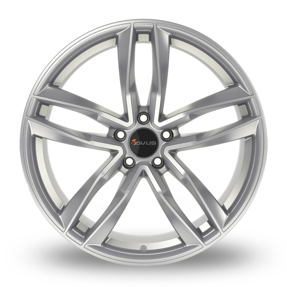 17" Avus Racing AF16 Hyper Silver Alloy Wheels