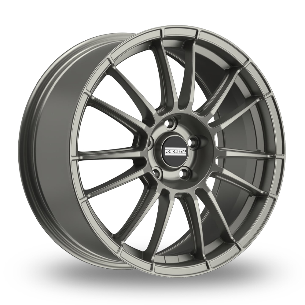 7x18 4x100 ET45 Fondmetal 9RR (Glossy Titanium) (60.1cb) (550kg Load) (9.2kg Weight) (IT) Alloy Wheels