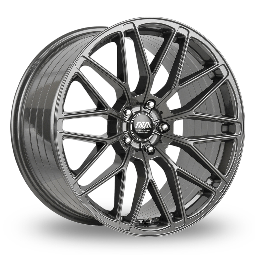 AVA HSF006 Matt Gun Metal Alloy Wheels