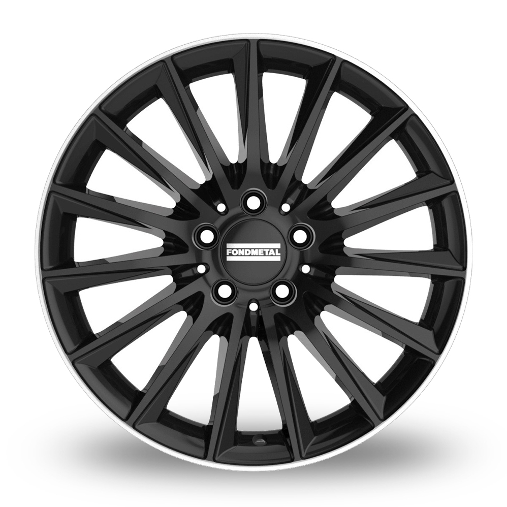 20" Fondmetal Aidon Gloss Black Machined Lip Alloy Wheels
