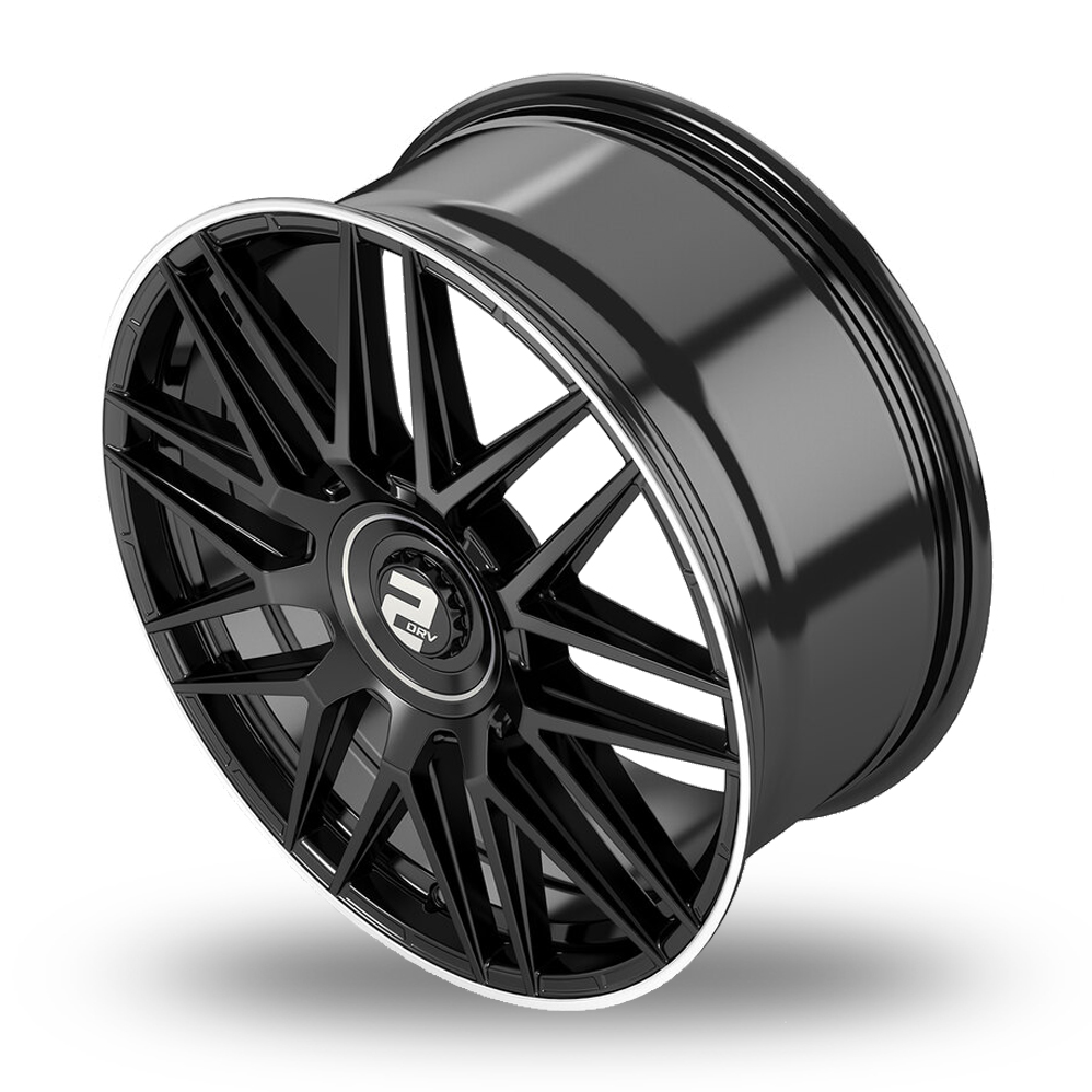19" 2DRV WH43 Gloss Black Polished Rim Alloy Wheels
