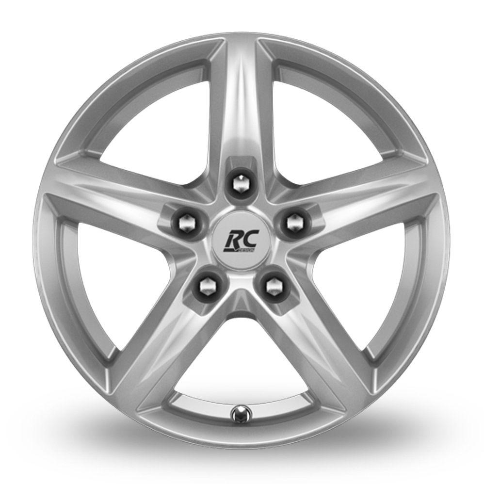 17" RC Design RC24 Crystal Silver Alloy Wheels