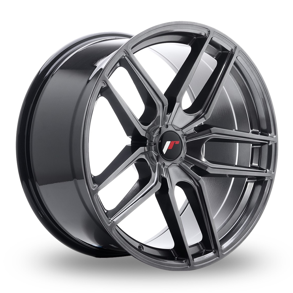 Japan Racing JR25 (10x20) (Custom Fitment) Hyper Black Alloy Wheels