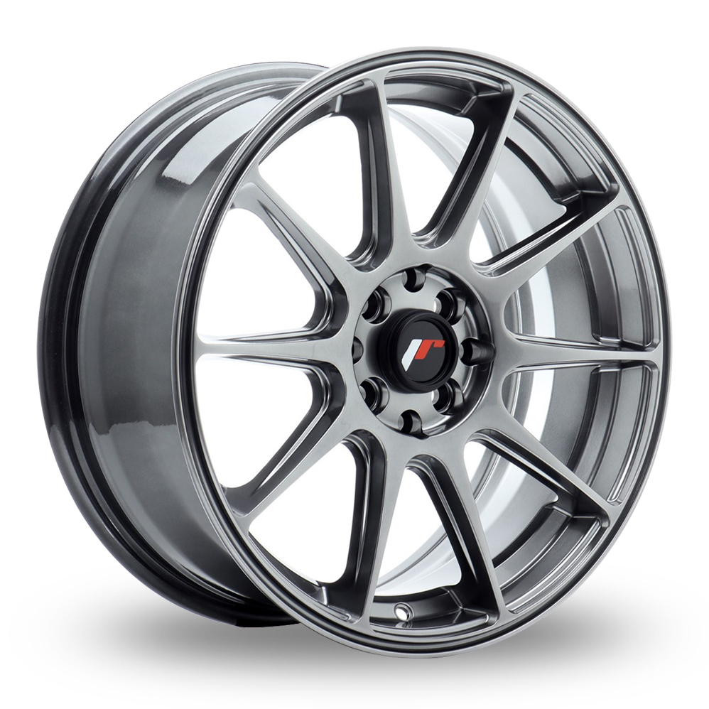 Japan Racing JR11 (8x17) Hyper Black Alloy Wheels