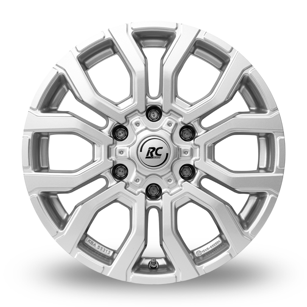 16" RC Design RC35 Crystal Silver Alloy Wheels