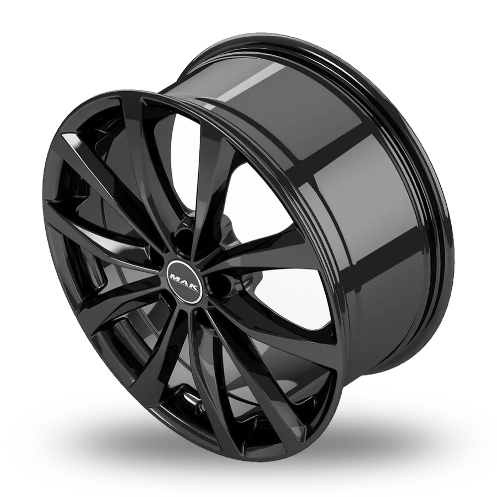 16" MAK Wolf Gloss Black Alloy Wheels